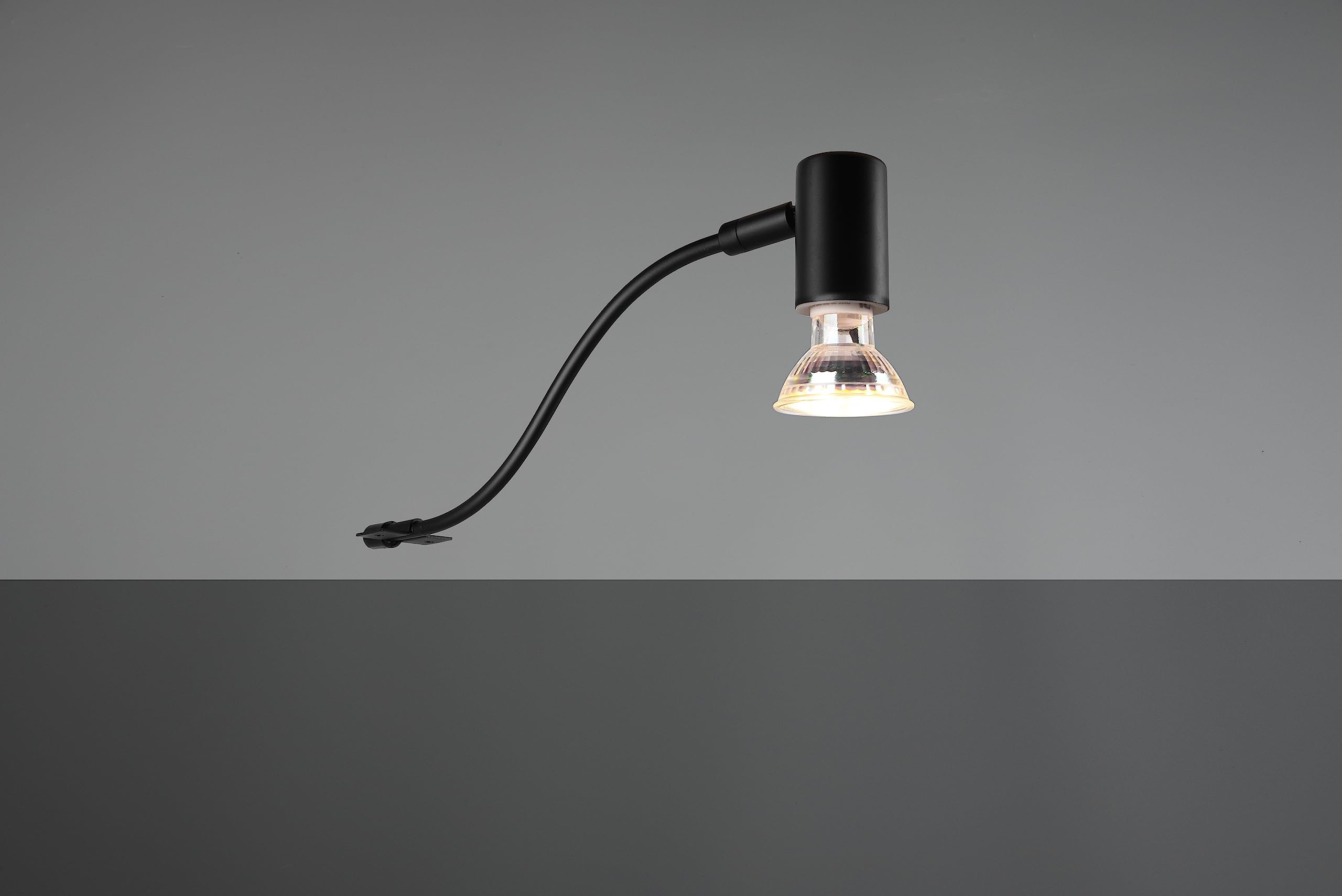Trio, Aplique, Giada 1xGU10, max.5,0 W Cuerpo: Metal, estera negra A:5,4cm, L:34,0cm, A:11,4cm IP44,Sin bombilla