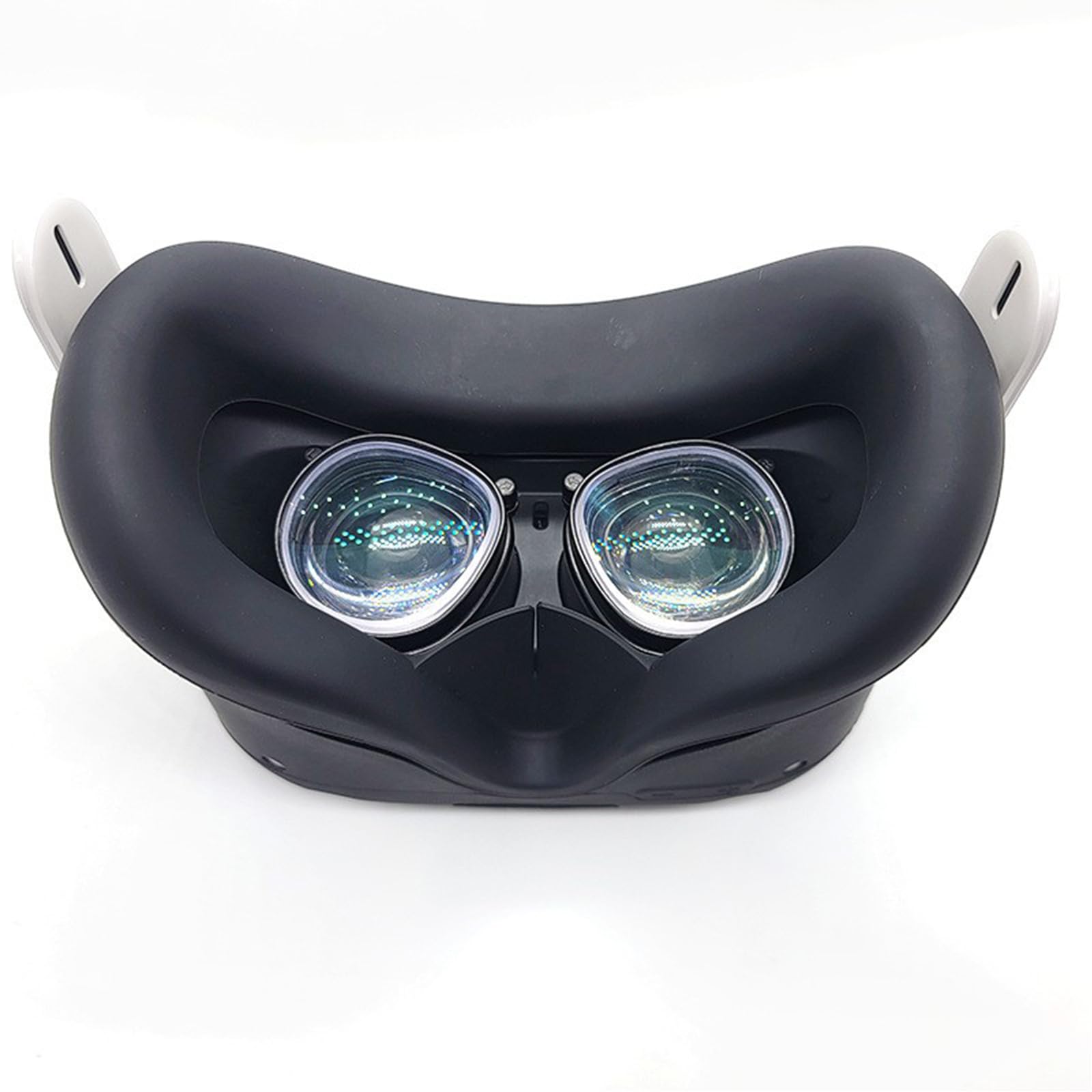 VR Monture de protection d'objectif pour Meta Quest 2/3S, entretoise magnétique pour lunettes compatible avec les objectifs Quest 2/3S, montures en métal (avec verres anti-lumière bleue)