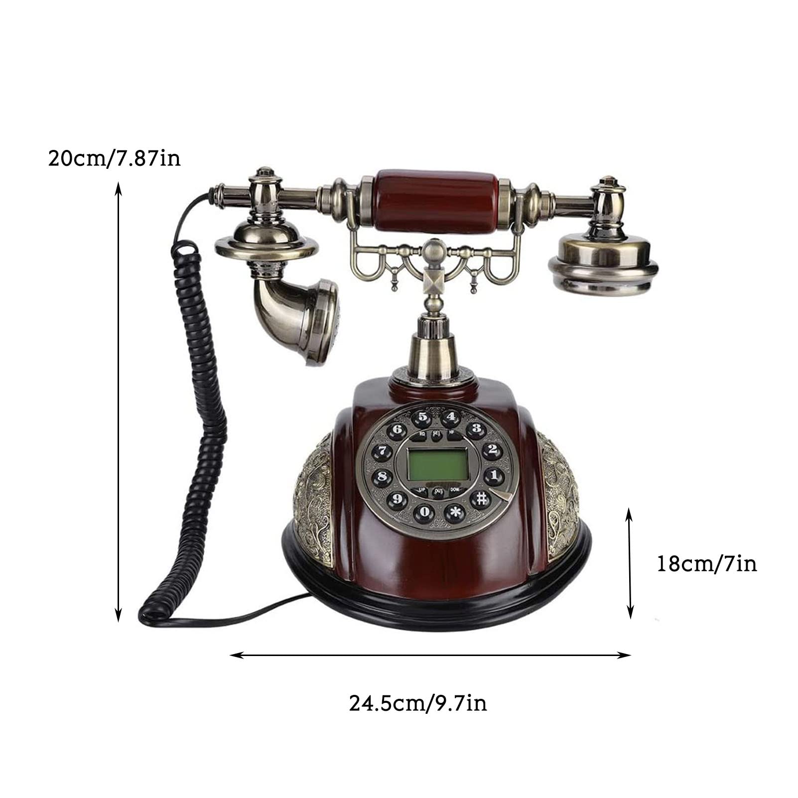 Amazon.co.jp: プッシュボタンダイヤルディスプレイ画面LCDバック