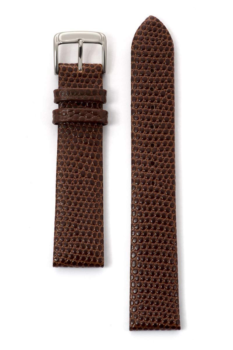 Speidel Men's Lizard Grain Leather Watch Band, Brown 20 MM
