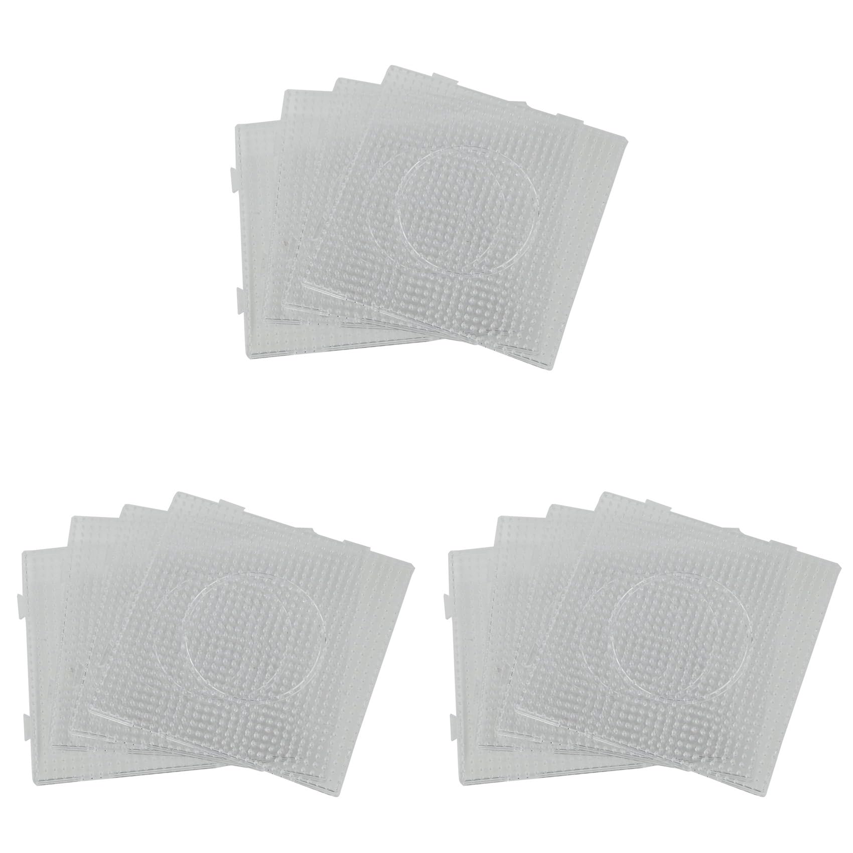 Bloepum 12pcs ABC Clear 145x145mm Square Large Pegboards Board for Fuse Bead