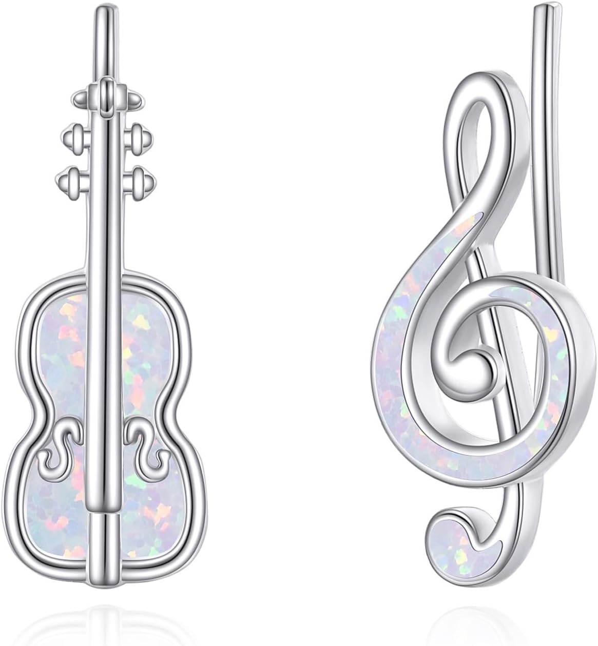 POPLYKE Climber Earrings for women 925 Sterling Silver Ear Crawler Cuff Wrap Earrings Fashion Jewelry Christmas Gifts