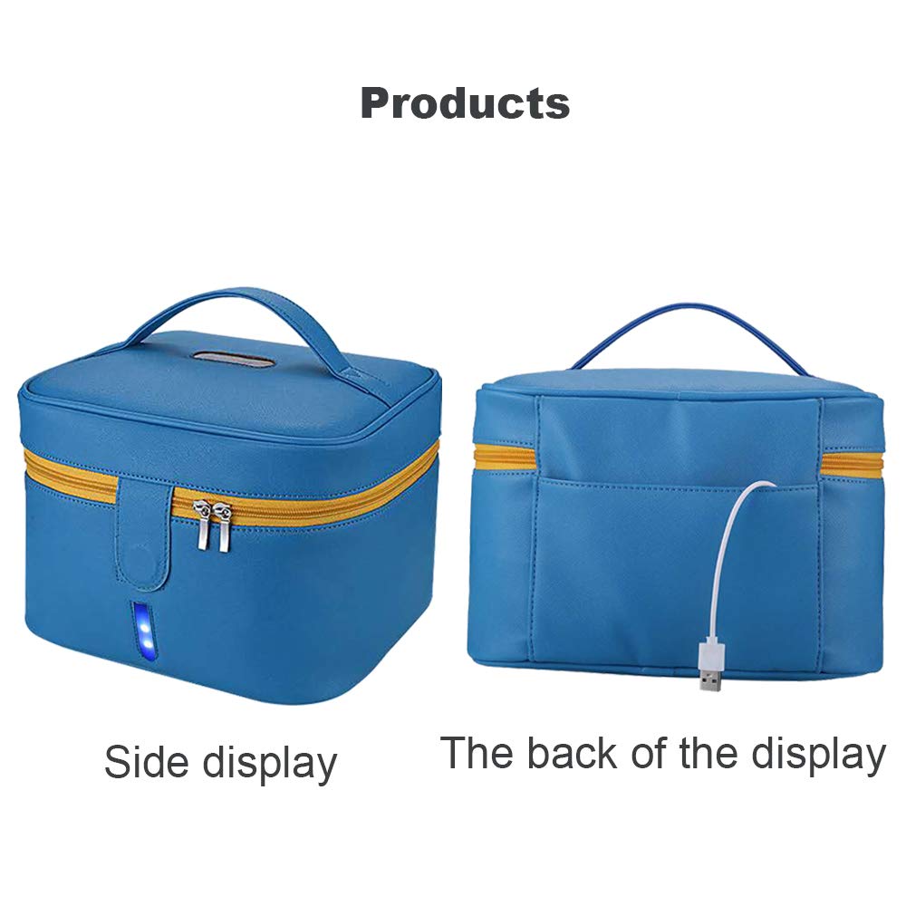 TOPCHANCES - Borsa per sterilizzazione UV con LED U-V con cavo USB per maschere/biancheria intima/biberone/cosmetici/giocattoli