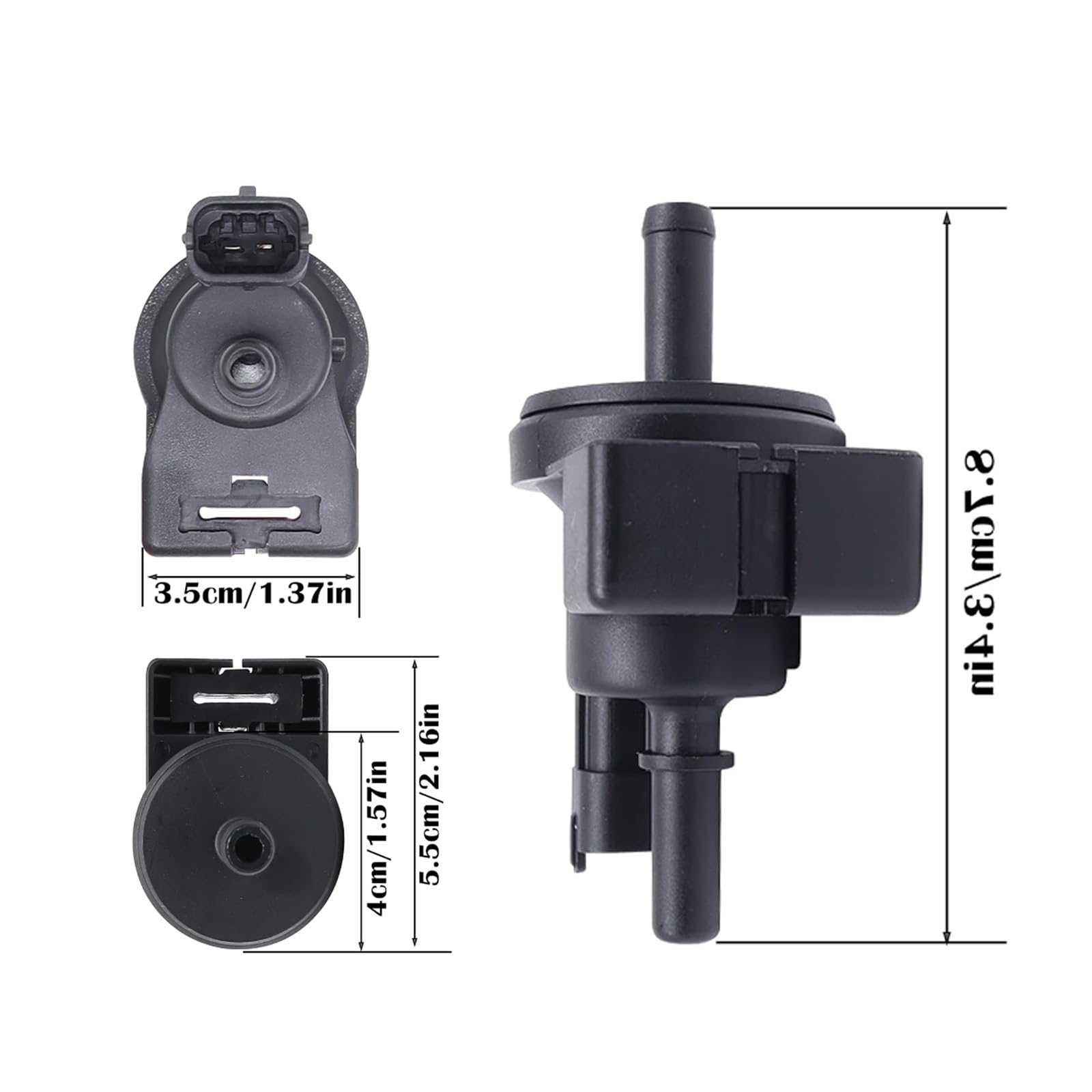 Électrovanne de purge de contrôle d'évaporation essence 55566514 – Valve de reniflard de carburant pour Opel Adam, Meriva B, Corsa E – Valve de purge de cartouche de rechange pour système de