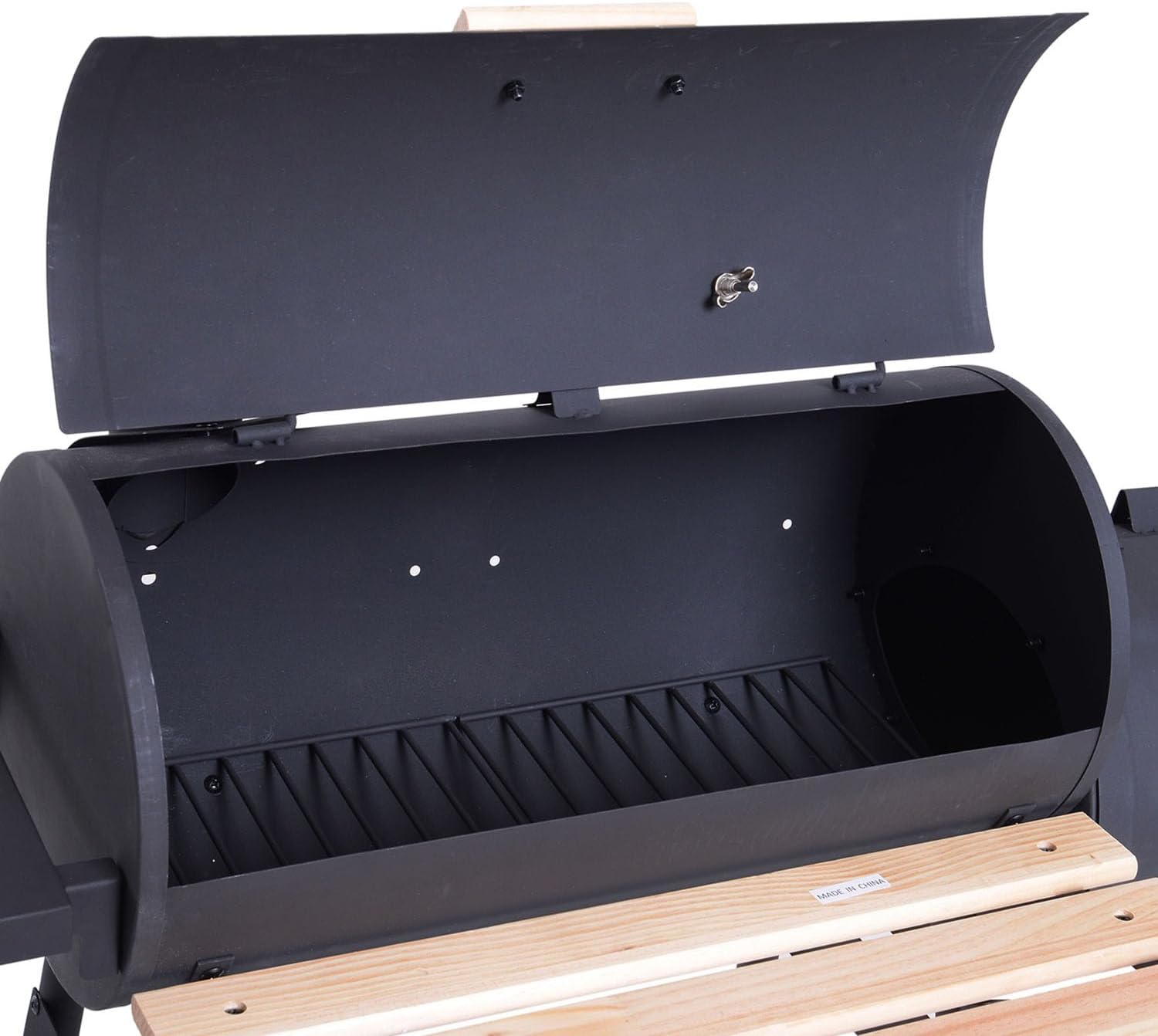 48'' Charcoal Grills with Offset Smoker Grill&Side Table, Barbecue Grill with 811 Sq Inch Cooking Area, Outdoor Grill for Gatherings Camping Picnic