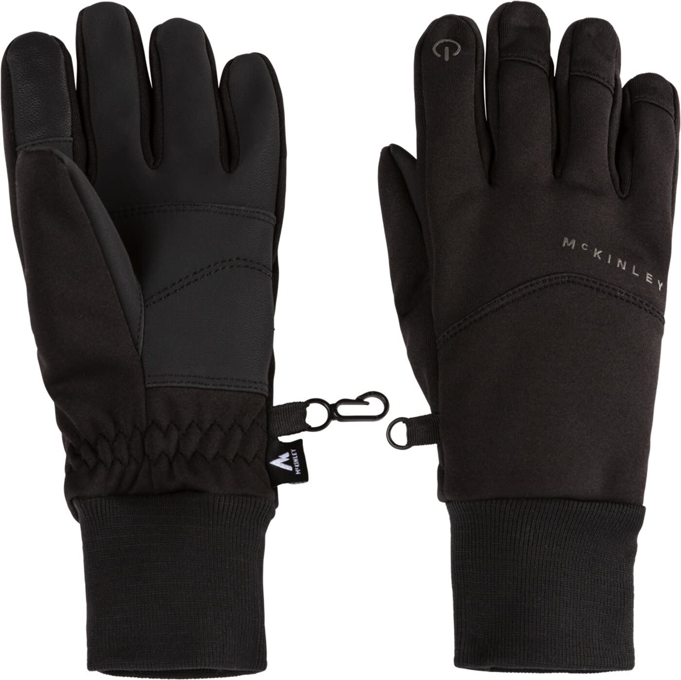 Guante negro Mckinley Devon II J para mantener las manos abrigadas 2