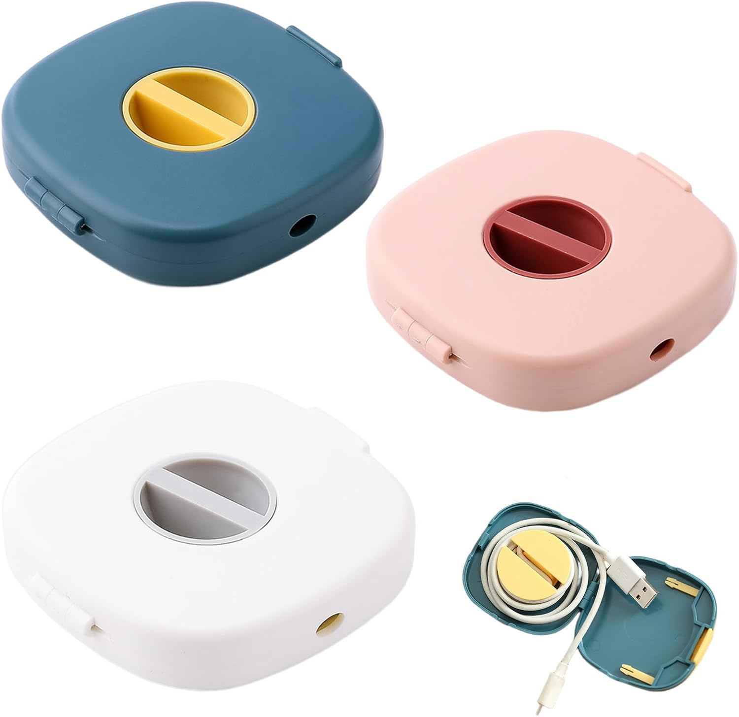 3Pcs Cable Winder, Portable Cable Tidy, Retractable Extension Cord