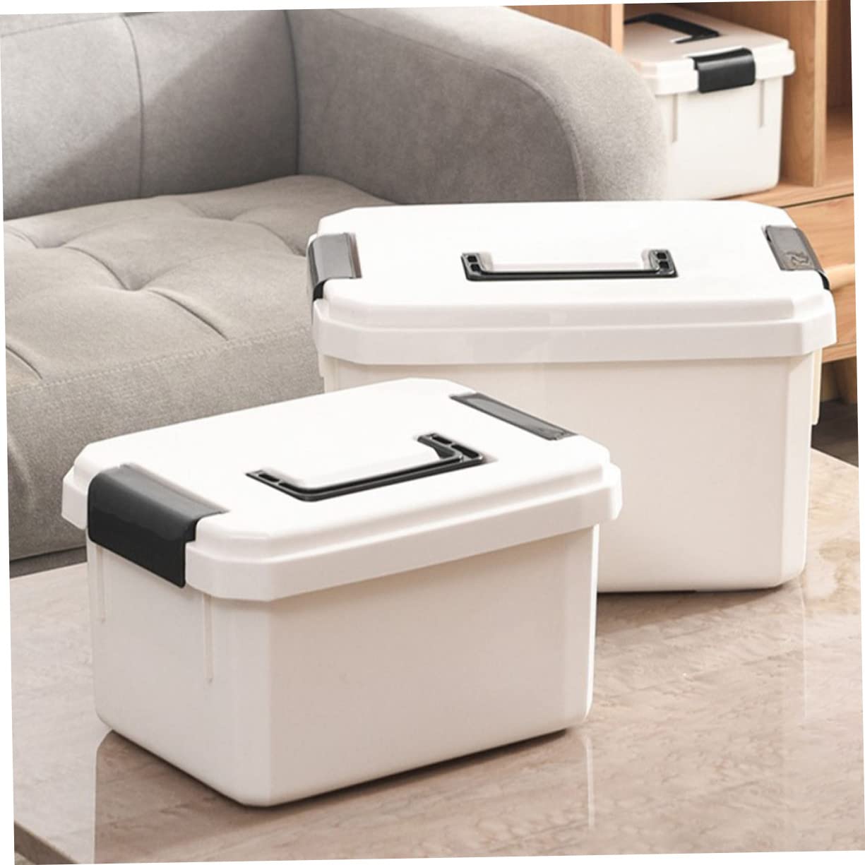 1pezzi Scatola Portatile Per Medicinali Capacità Con Maniglia Organizer Multiuso Per Casa e Ufficio Robusta e Durevole Perfetta Per Pronto Soccorso e Stoccaggio Medicinali