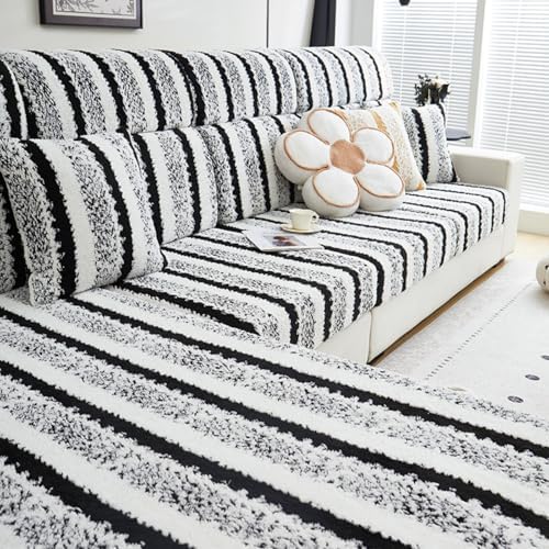 Velvet Sofa Cover, Soft Cotton Velour Couch Cover, Sofas Seat Cus...