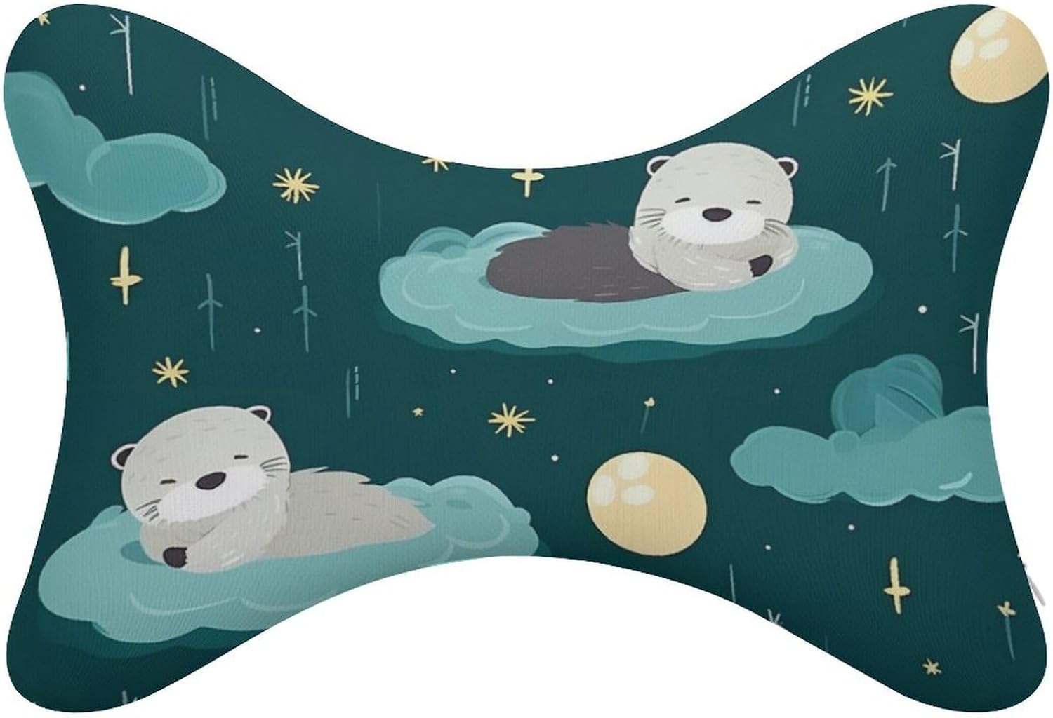 Otters Sleep 2 Pack Car Neck Pillow Car Headrest Soft Car Pillow for Most Cars