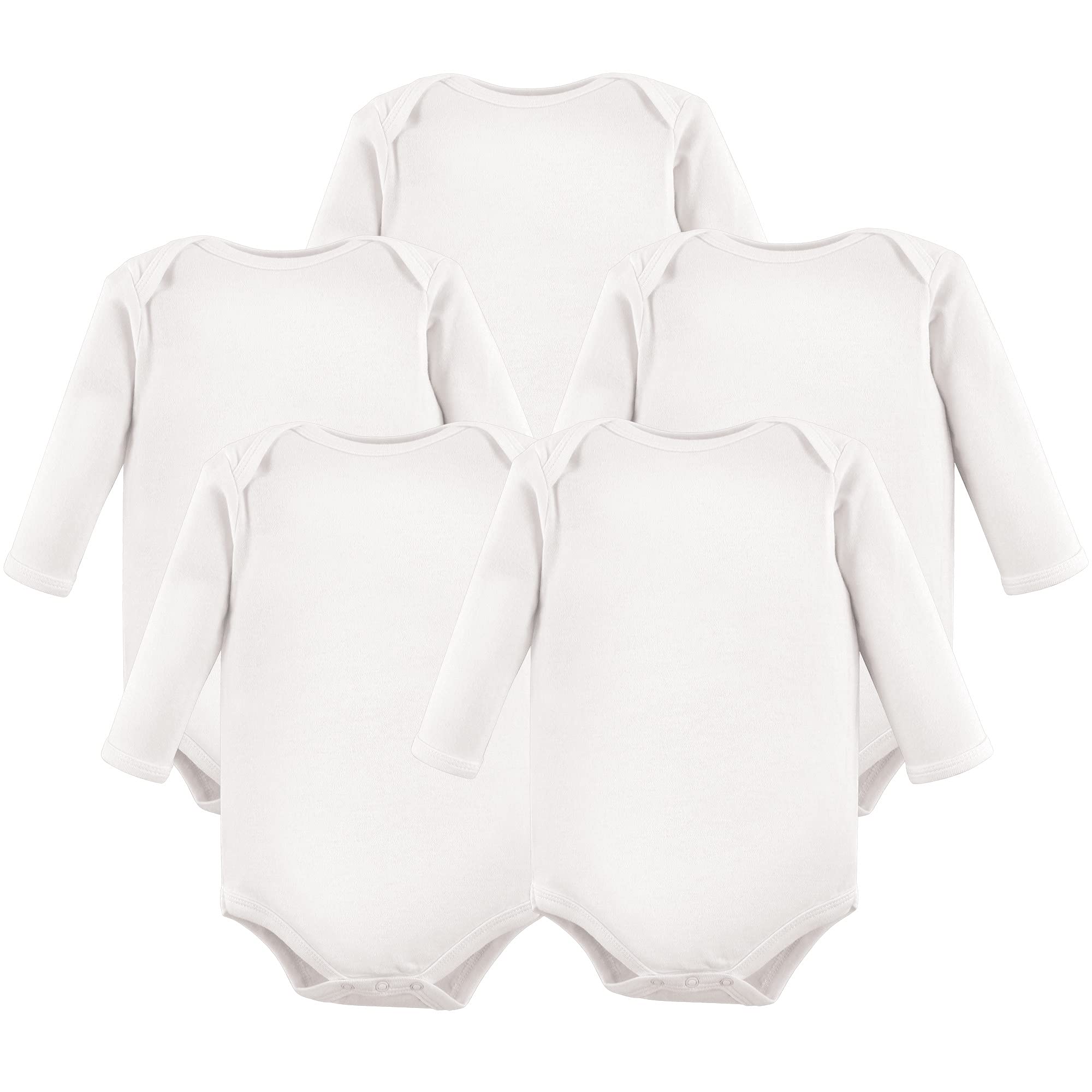 Luvable Friends Baby Cotton Long-Sleeve Bodysuits