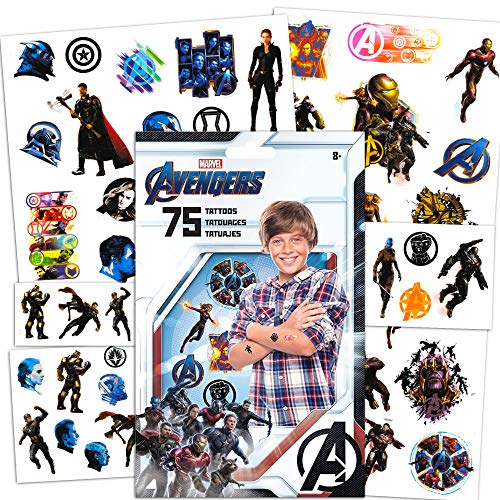 Superhero Tattoos For Boys Kids Party Bundle - 200 Licensed Temporary Tattoos Featuring Transformers, Teenage Mutant Ninja Turtles, And Marvel Avengers (Party Supplies) #TOP2