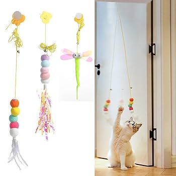 Amazon | 猫のおもちゃ ぶらさげる 猫じゃらし 一人遊び 鈴付き