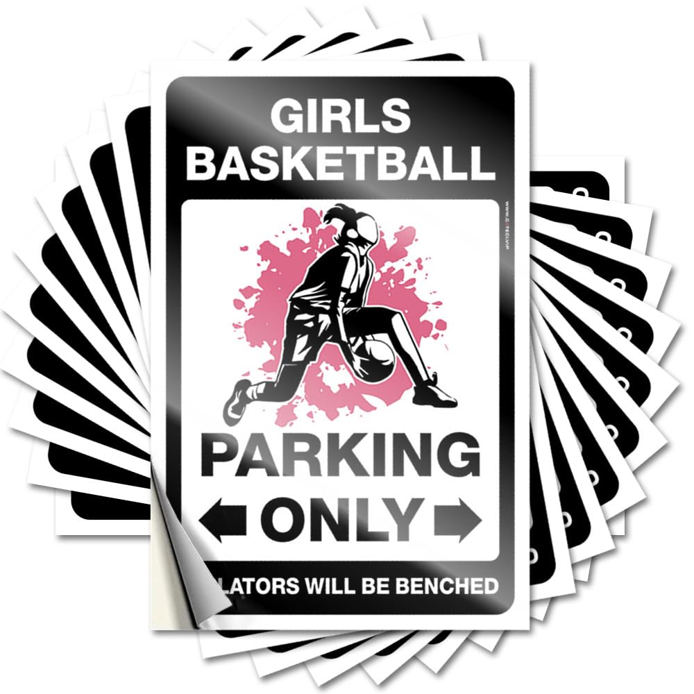Tattoo Great Bath Decor Water Girls Basketball Parking Only - No Residue Decals for Dart(8X12CM)