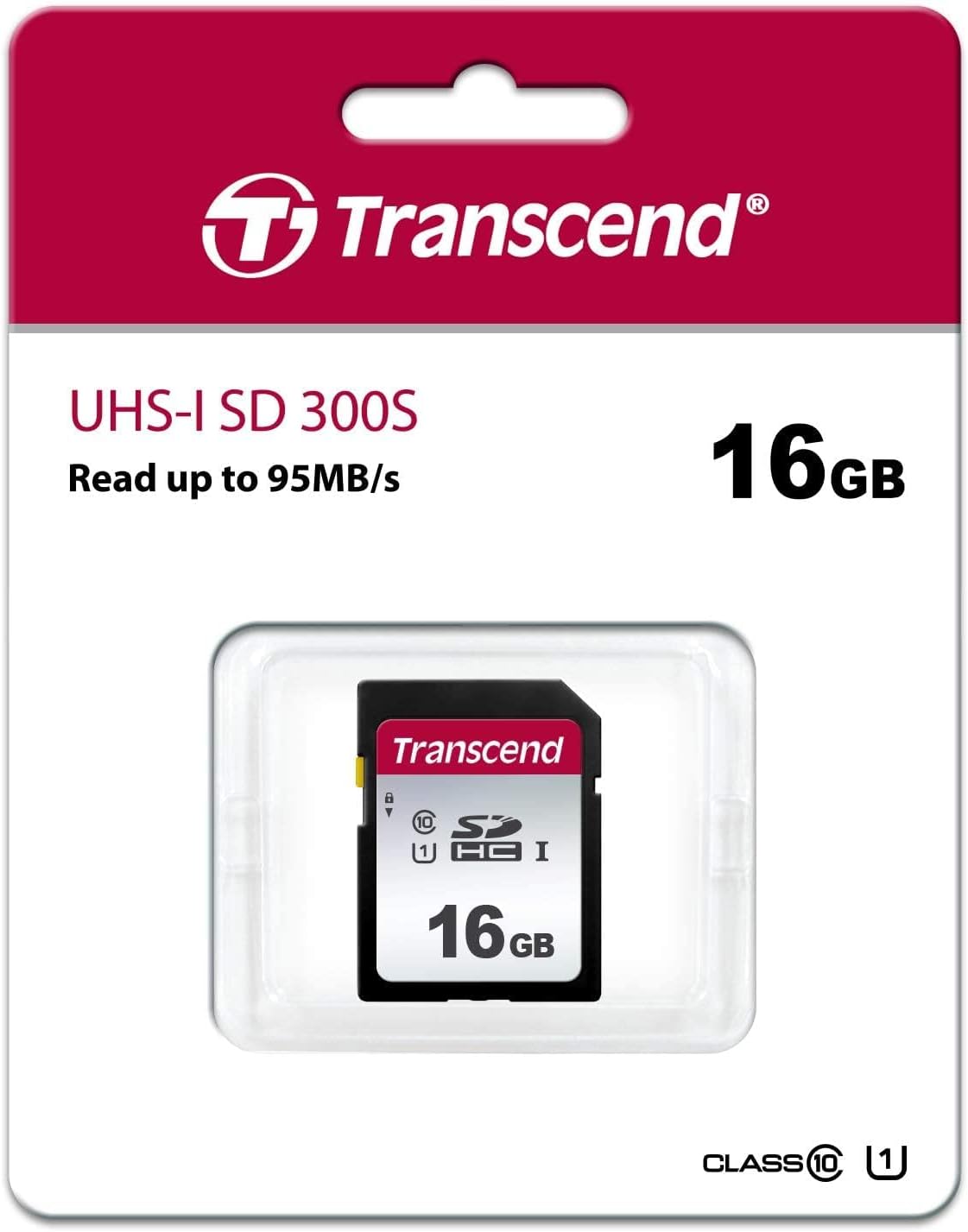 Transcend TS16GSDC300S-E 16GB UHS-I U1 SD Memory Card