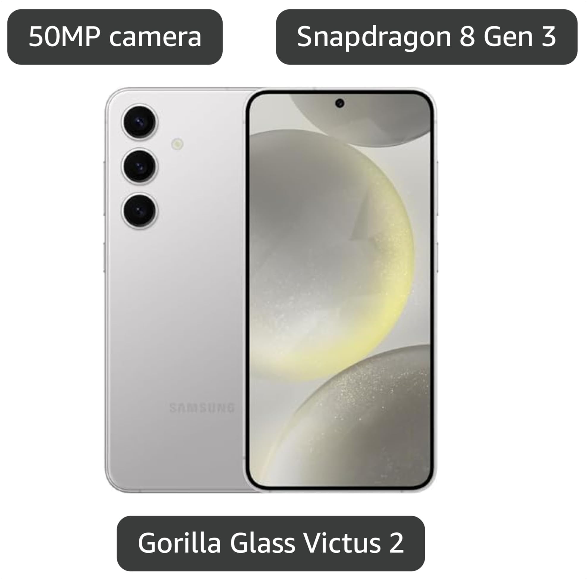 Amazon.com: Samsung Galaxy S24 5G, 256GB, Marble Gray - Locked to