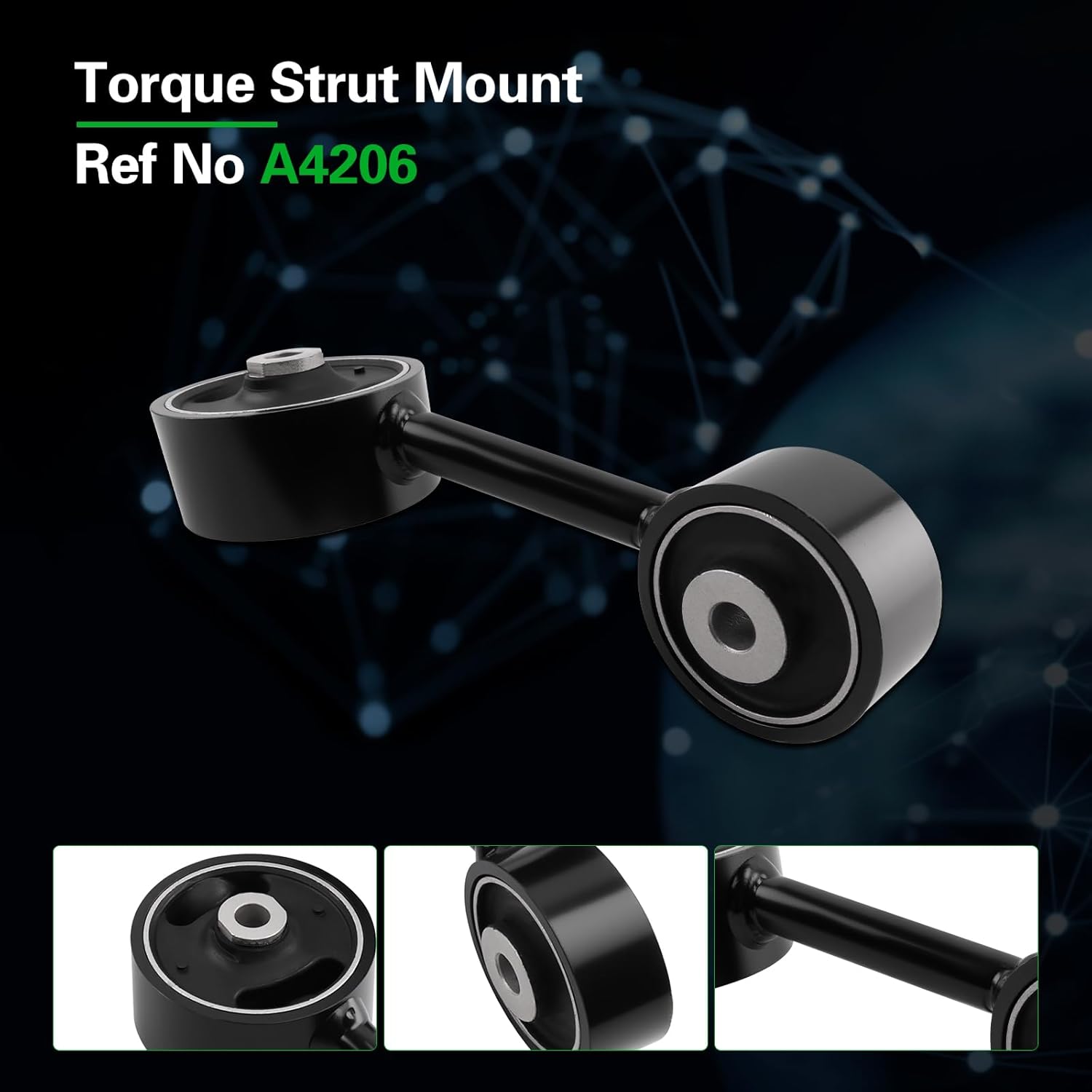 Engine Motor Mount and Transmission Mount kit Compatible with 2001-2003 Highlander 3.0L V6 AWD Engine,Replace OE A42076 A4287 A4206 A4207 4PCS