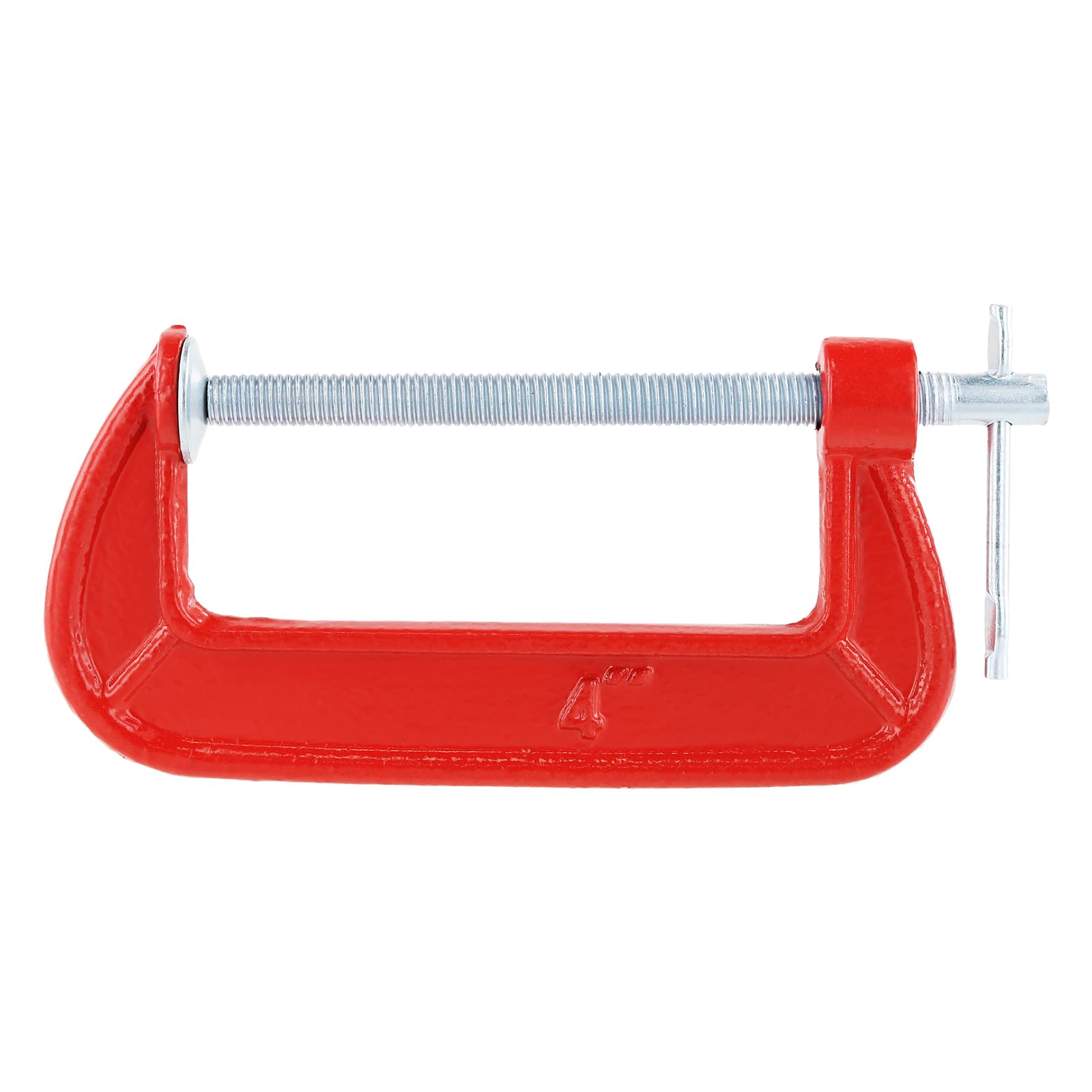JAPCHET Lot de 4 colliers de serrage en C rouges de 100 mm pour assemblage, fixation