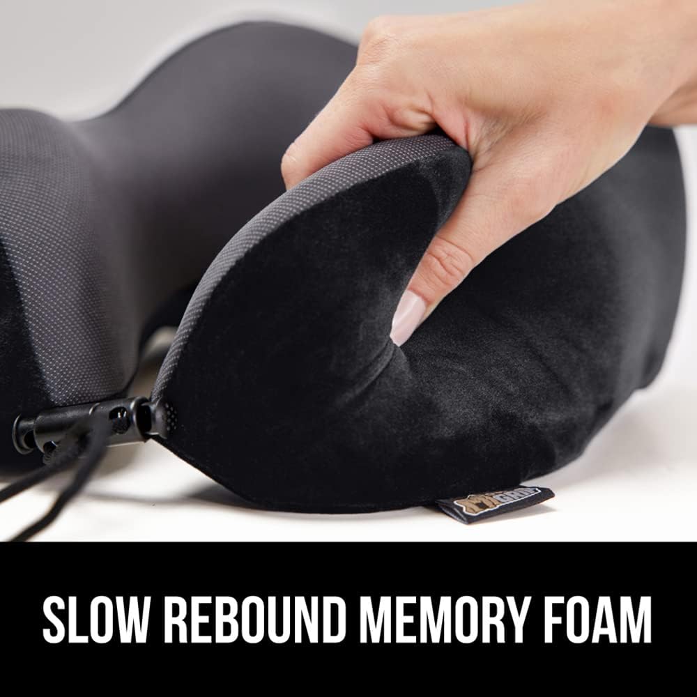 Gorilla Grip Incontinence Pad and Travel Neck Pillow, Incontinence Pad Size 52x34 in White, Absorbs 8 Cups, Travel Pillow in Black Includes Contoured Eye Mask, Ear Plugs, Memory Foam, 2 Item Bundle : Baby