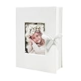 HenPisen Photo Album 4x6 100 Pockets, Slip-in Picture Albums, Linen Cover Top Loader Vertical Pockets Albums for Baby, Kids Boy Girls, Wedding, Family, Anniversary, White