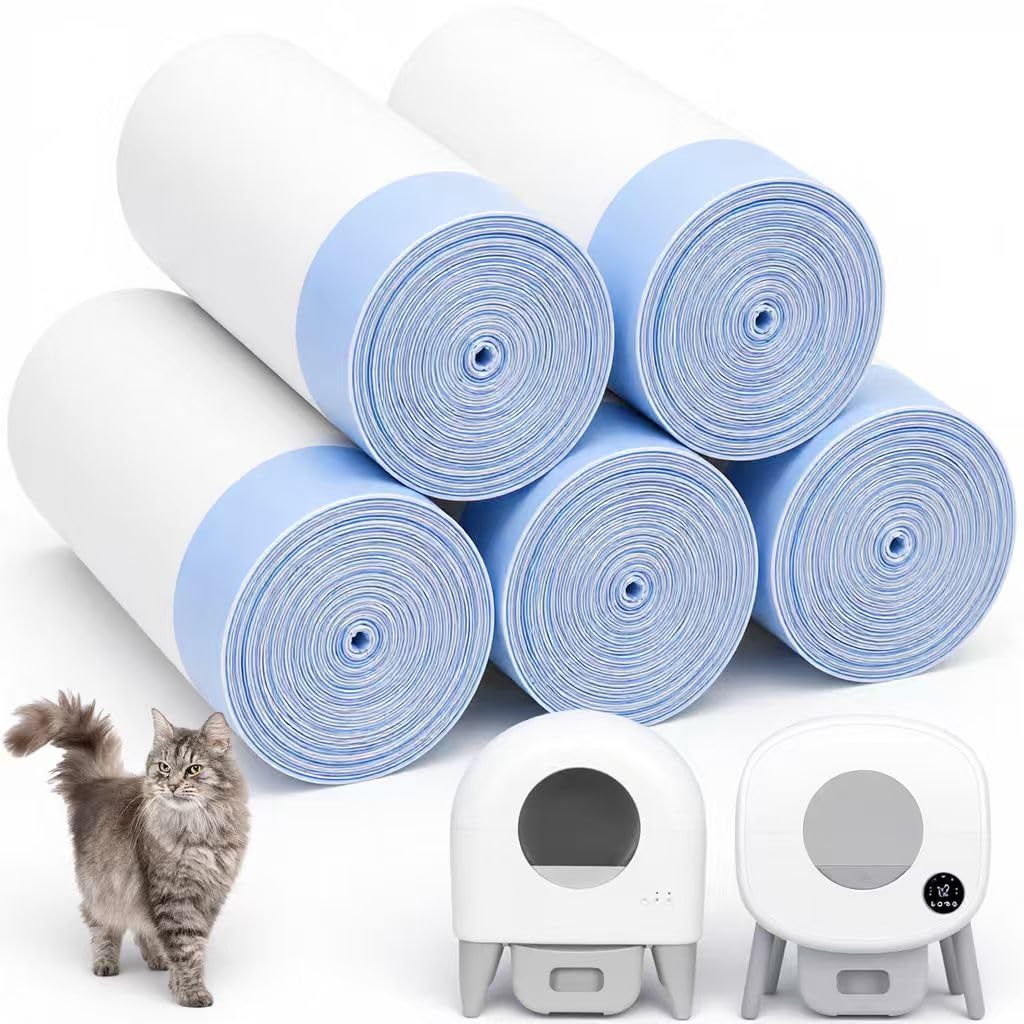 Photo 1 of 100 Count 26" x 11.8" Automatic Cat Litter Box Bags Compatible with Cmg Fmo Fstg Robot Litter box, Thick Self-Cleaning Cat Litter Box Replacement Liners with Drawstring Heavy Duty