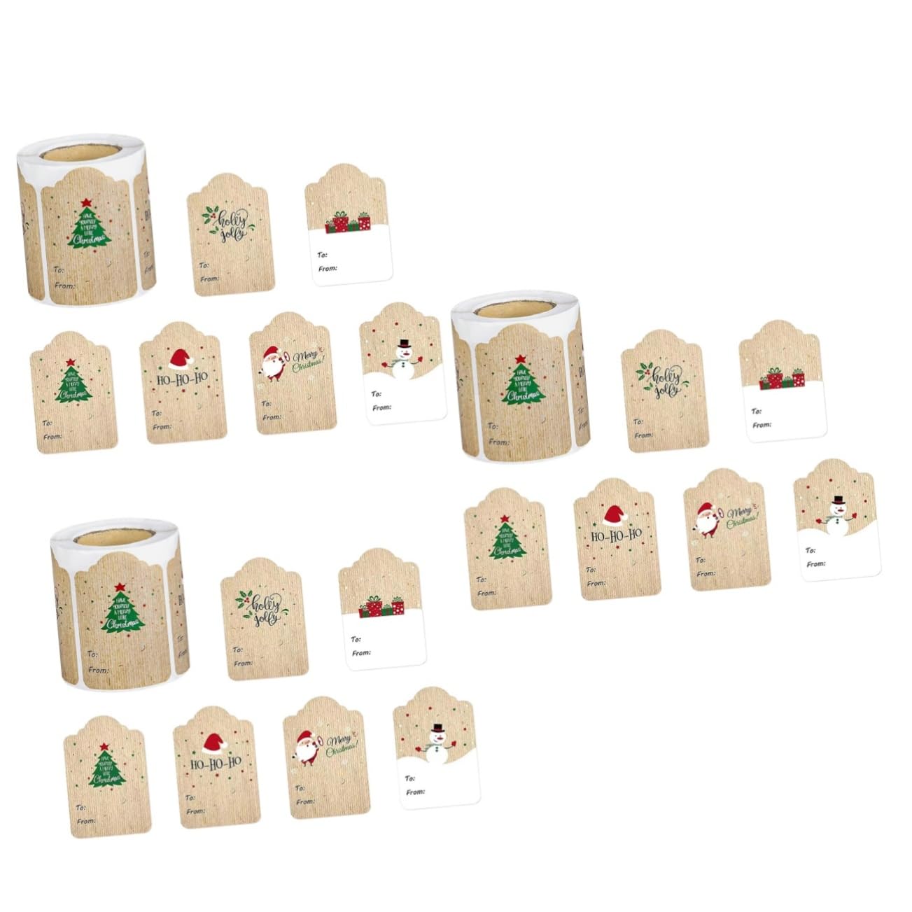 3 Adesivi natalizi etichette natalizie adesivi per sigillare buste Speciale cartellini personalizzati medaglietta personalizzata etichette di Natale etichetta VILLCASE