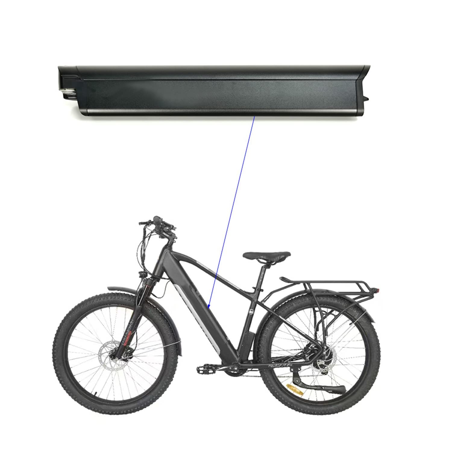 36V Lithium-Batterie 36V 14Ah 504Wh Reention EEL MINI Lithium-Batterie für Elektrofahrrad Geeignet für Megamo, SHIANO und andere Serien von Fahrrädern Mit Ladegerät und BMS