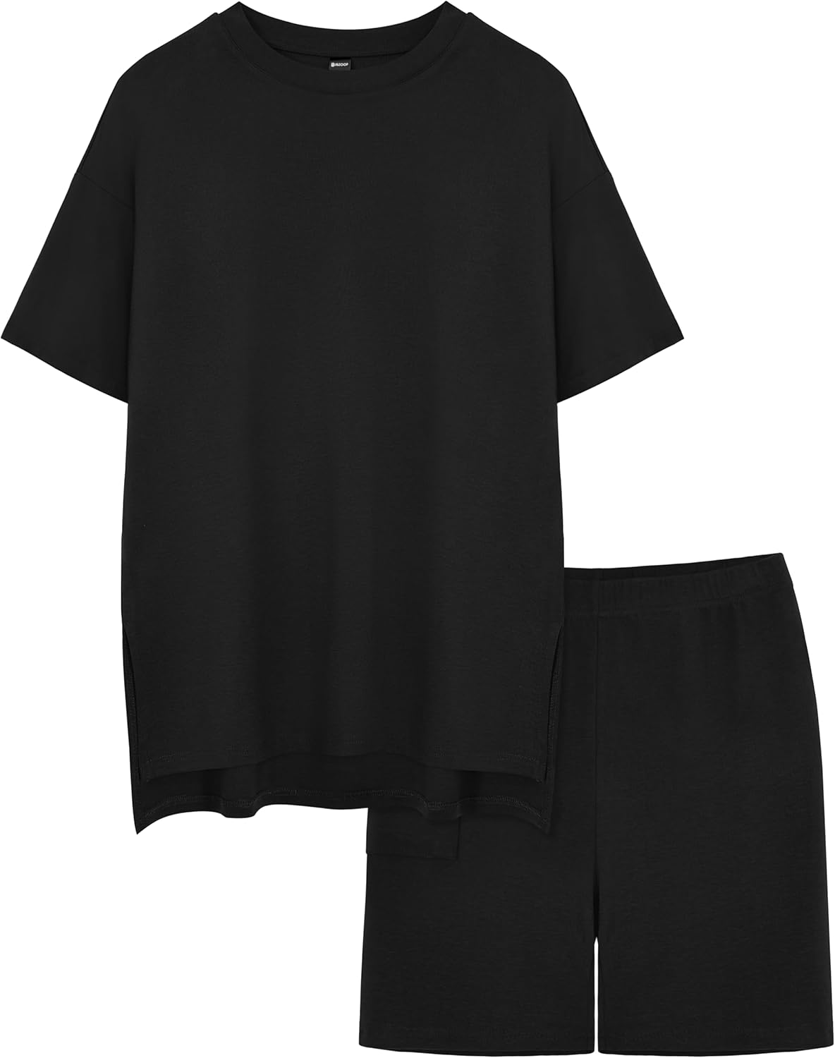 RUBZOOF Women's 2 Piece Lounge Sets 2026 Casual Summer Airport Travel Outfits Oversized Shirts Biker Shorts Matching Clothing - Image 6