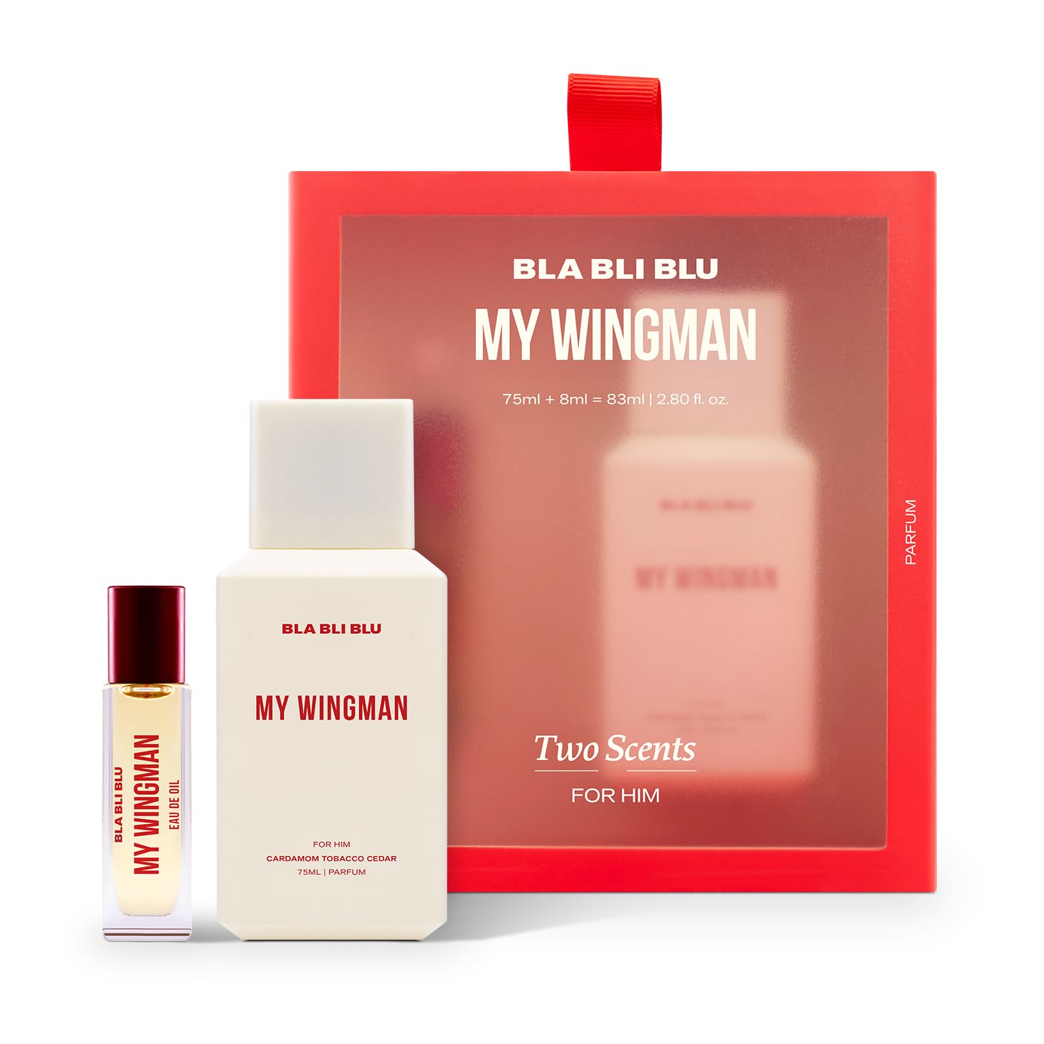 BLABLIBLU My Wingman Two Scents Men Perfume Set (75ml + 8ml) | Perfume & Eau De Oil | Long Lasting Spicy, Woody & Aromatic Fragrance | with Cardamom, Tobacco & Cedar-image-27