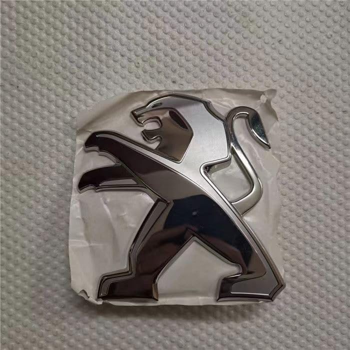 Emblème Peugeot 206 3D - Logo Autocollant Capot Et Coffre - ABS Chrome - Modèle M