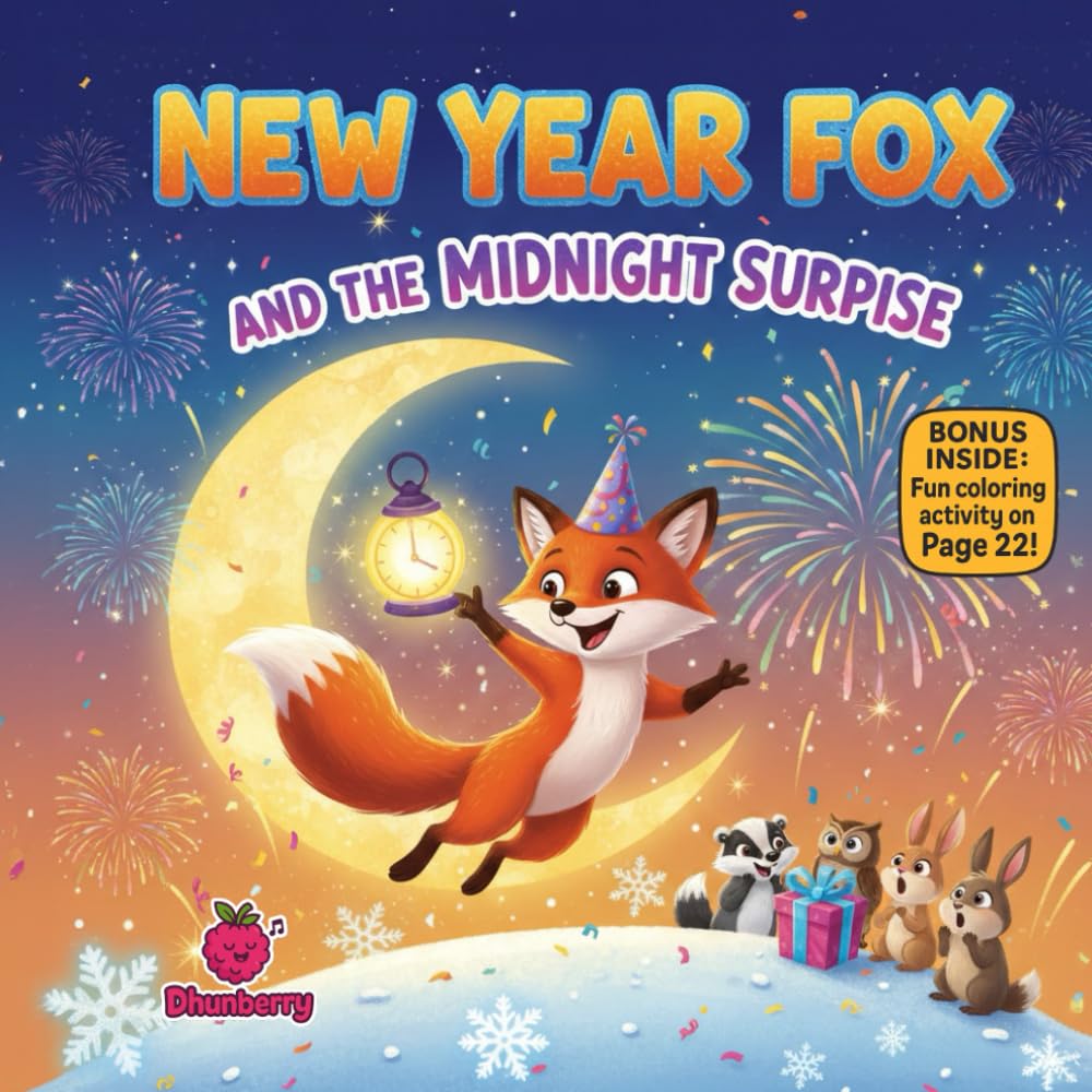 New Year Fox and the Midnight Surprise: A Rhyming Picture Book About Friendship, Teamwork & New Year Fun