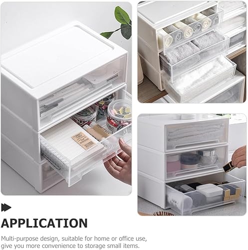 Miniatura 7 de Abaodam 1 Unidades de Baño Cosméticos Titular Maquillaje Exhibición Escritorio Cajones de Almacenamiento Apilables Cajones de Almacenamiento de