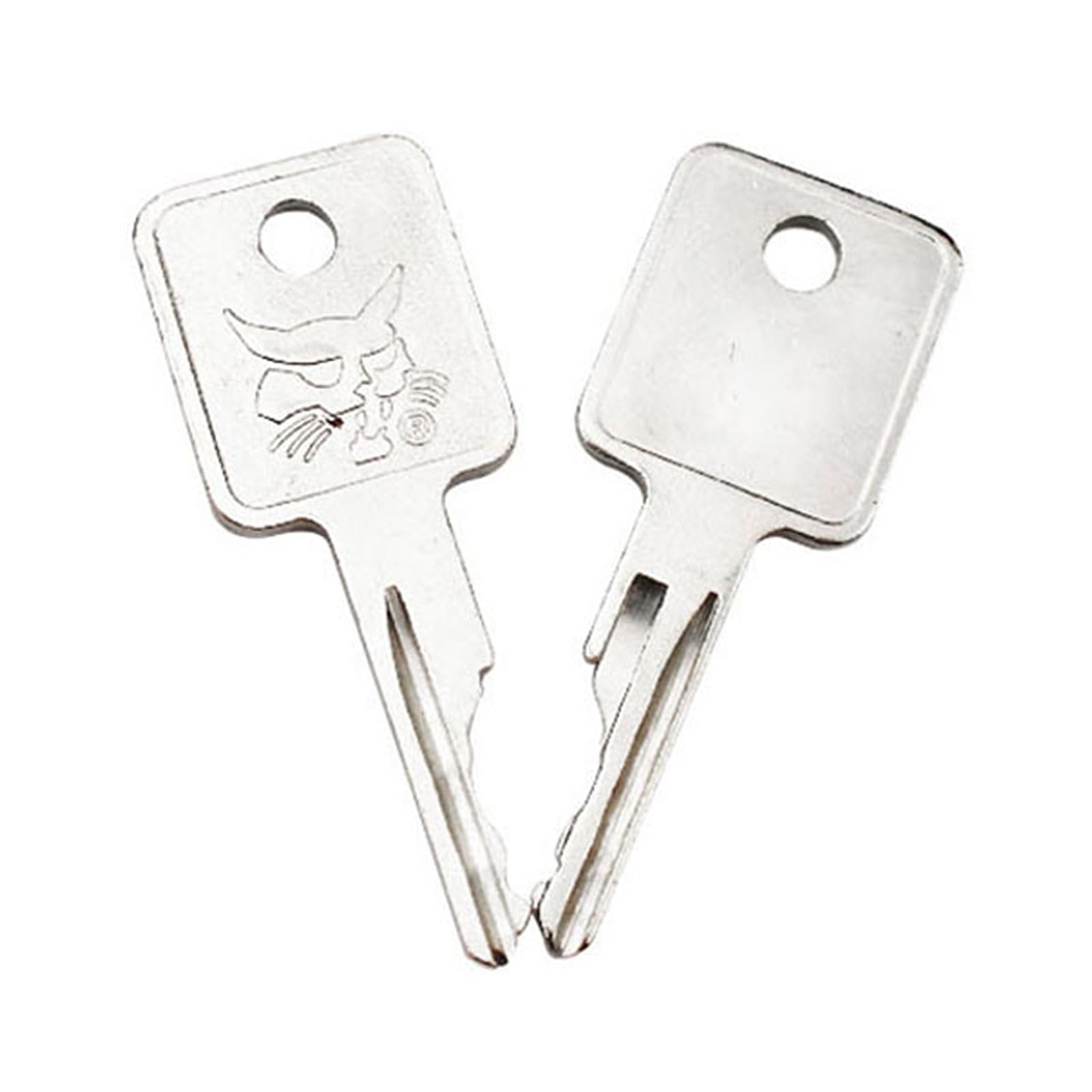 DCYQAIN 2 x Keys for Bobcat Compatible with E10 E17 E20 D250 CASE Skid STEERY 750 753 763 Digger Key