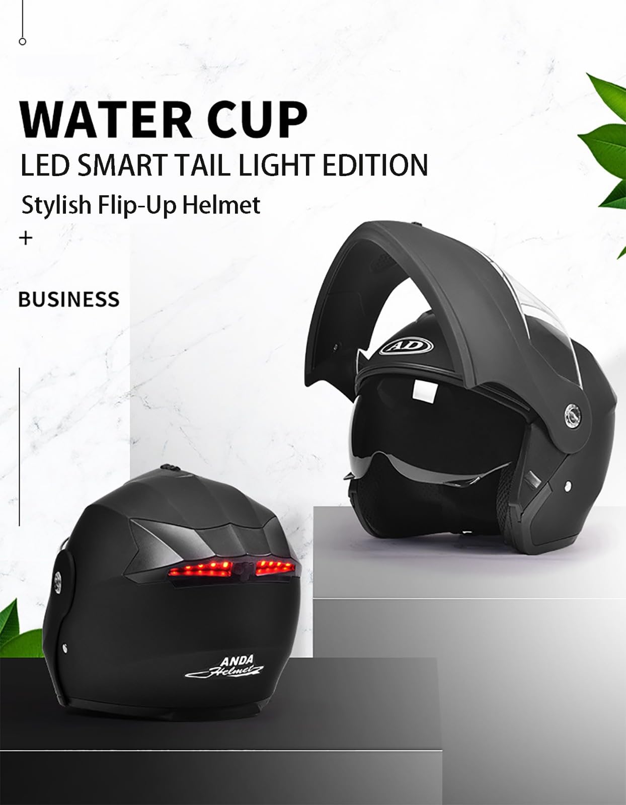 Casco Abatible Doble Visera Antivaho, Casco De Moto Modular Bluetooth, ECE Homologado, Luz Trasera LED, Guantes Térmicos Touchscreen Pegatina Antivaho, Adultos Hombres Mujeres C,Medium