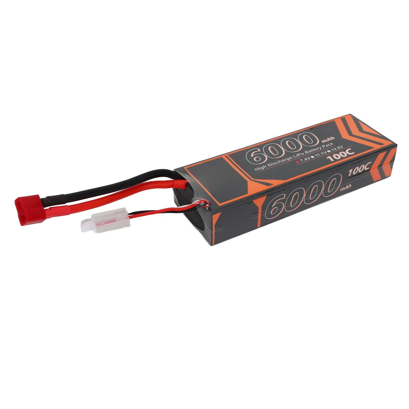 6000 -MAH ALTA PRESTAZIONI ALTA FORMAZIONE 100C CARTE 7,4 V 2S T FORMA TACCHIO RC RC Lipo Potenza della Batteria per Modello di Auto Elicotteri