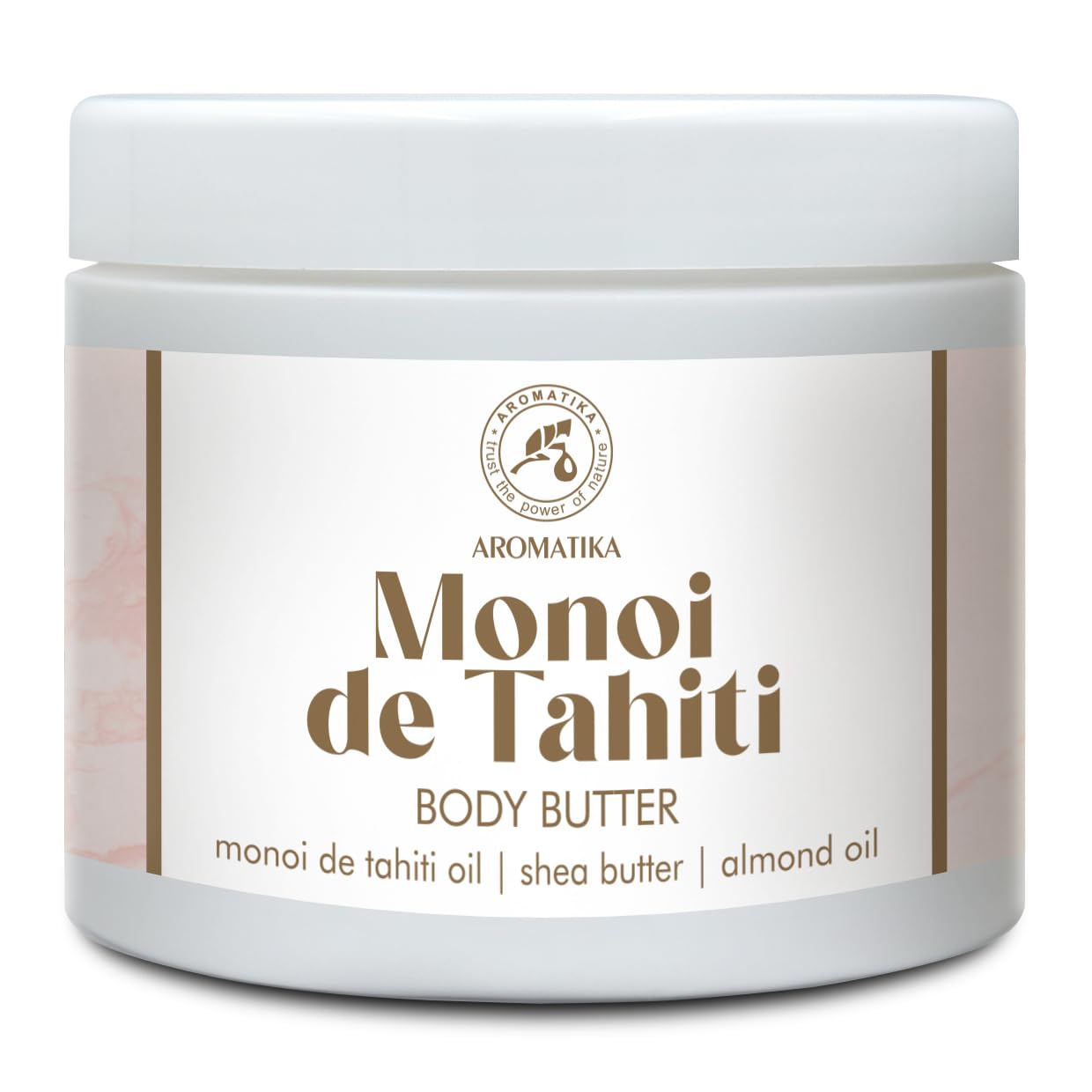 Beurre Corporel de Monoï de Tahiti 300 ml - Beurre Corporel Crème - Beurre à l'Huile de Monoï de Tahiti & Huile d'Amande - Beurre de Karité - Hydratant Corps - Soin de la Peau - Body Butter