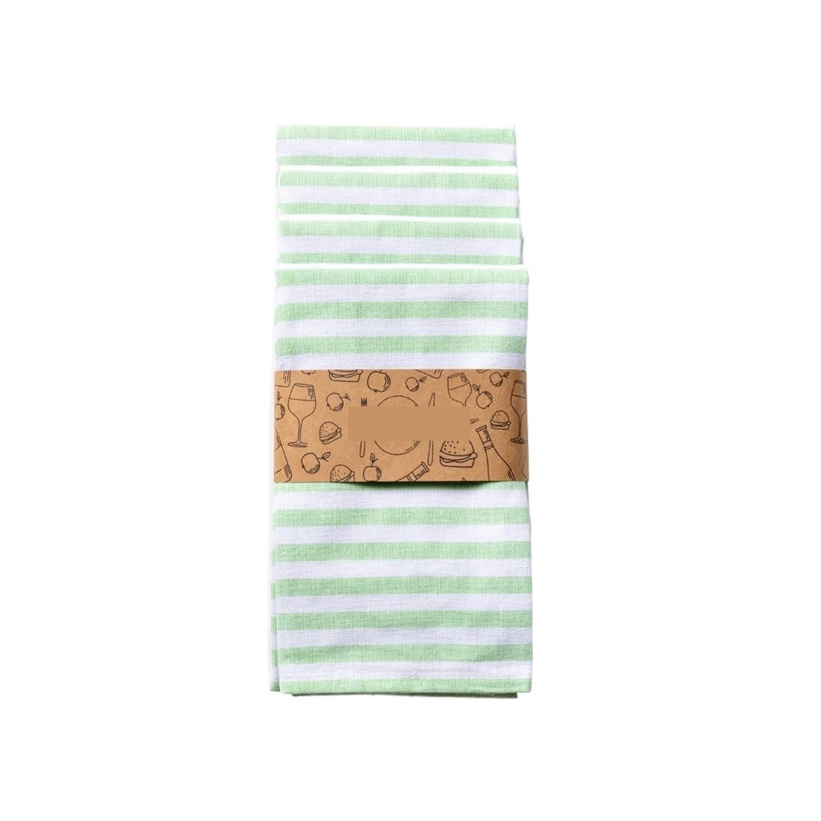 FGUJSUR Tea Towels 1/4pcs Cotton Tea Towels For Drying Dishes Extra Large 50x70cm/19.68x27.55Inch Striped Ultra Absorbe(COLOR 5,1PC 50x70CM)