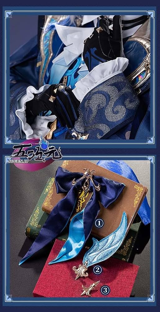 Amazon.co.jp: 原神 ヌヴィレット コスプレ衣装(ウィッグ 靴