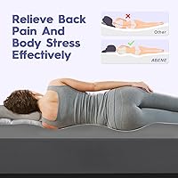 Vista 5 de ABENE Cubrecolchón individual XL para aliviar el dolor de espalda, funda de colchón extra gruesa, funda protectora de colchón suave con bolsillo