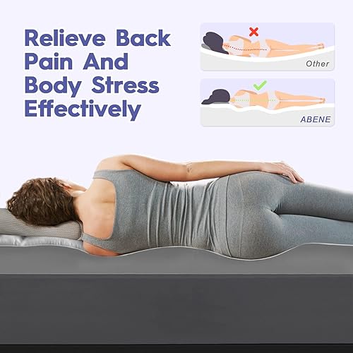 Miniatura 5 de ABENE Cubrecolchón individual XL para aliviar el dolor de espalda, funda de colchón extra gruesa, funda protectora de colchón suave con bolsillo