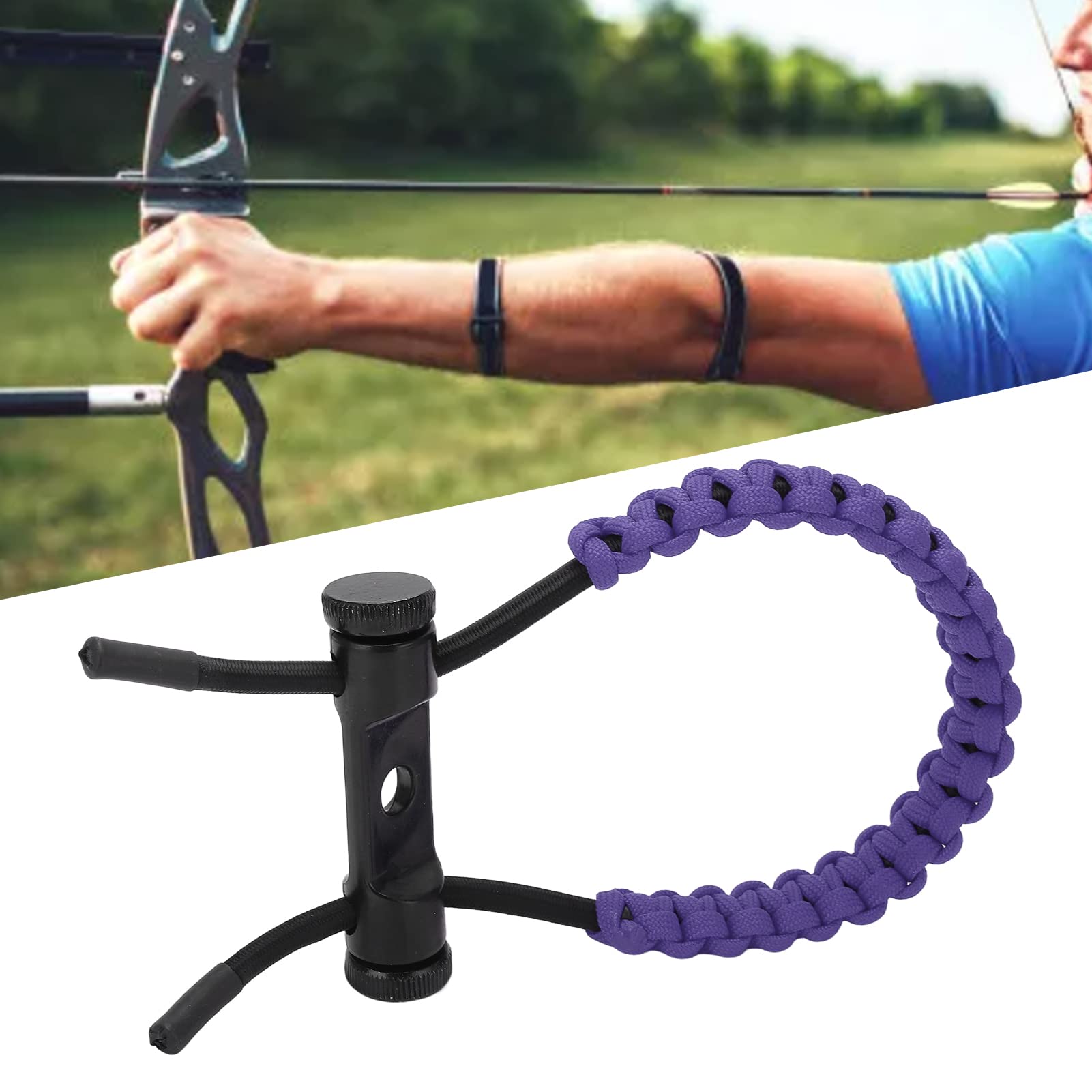 Élingue De Poignet pour Arc à Poulies, Sangle De Poignet pour Arc à Poulies, Accessoires d'arc à Poulies, Corde De Cordon Réglable pour L'entraînement Et l'exercice
