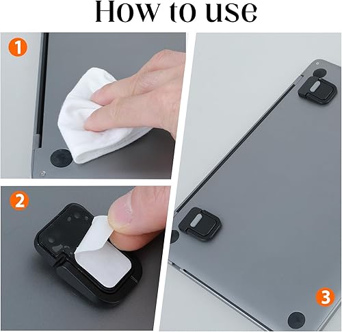 Miniatura 5 de 2 soportes para teclado, soporte autoadhesivo para computadora portátil, soporte invisible para teclado de computadora para escritorio, soporte de