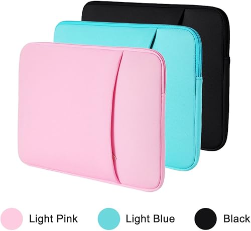 Miniatura 9 de RAINYEAR - Funda protectora para laptop de 14 pulgadas, suave y acolchada, con cremallera, bolsa de transporte para computadora con bolsillo frontal