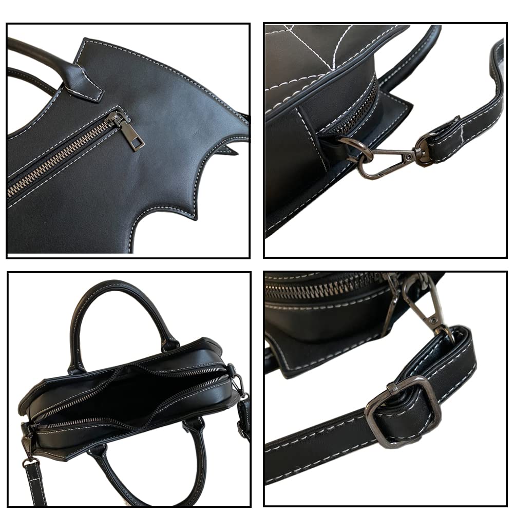 NEEVAS Women Bat Wing Crossbody Bag Goth Punk Fashion Handbag for Girl Gothic Shoulder Bag