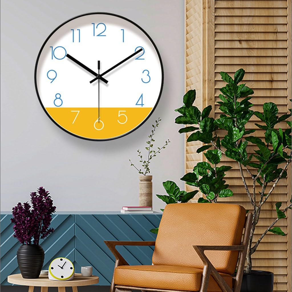 Orologio da parete Orologio da parete silenzioso Homestay Orologio da parete semplice Orologio da soggiorno Orologio da parete creativo al quarzo Reloj De Pared(B)