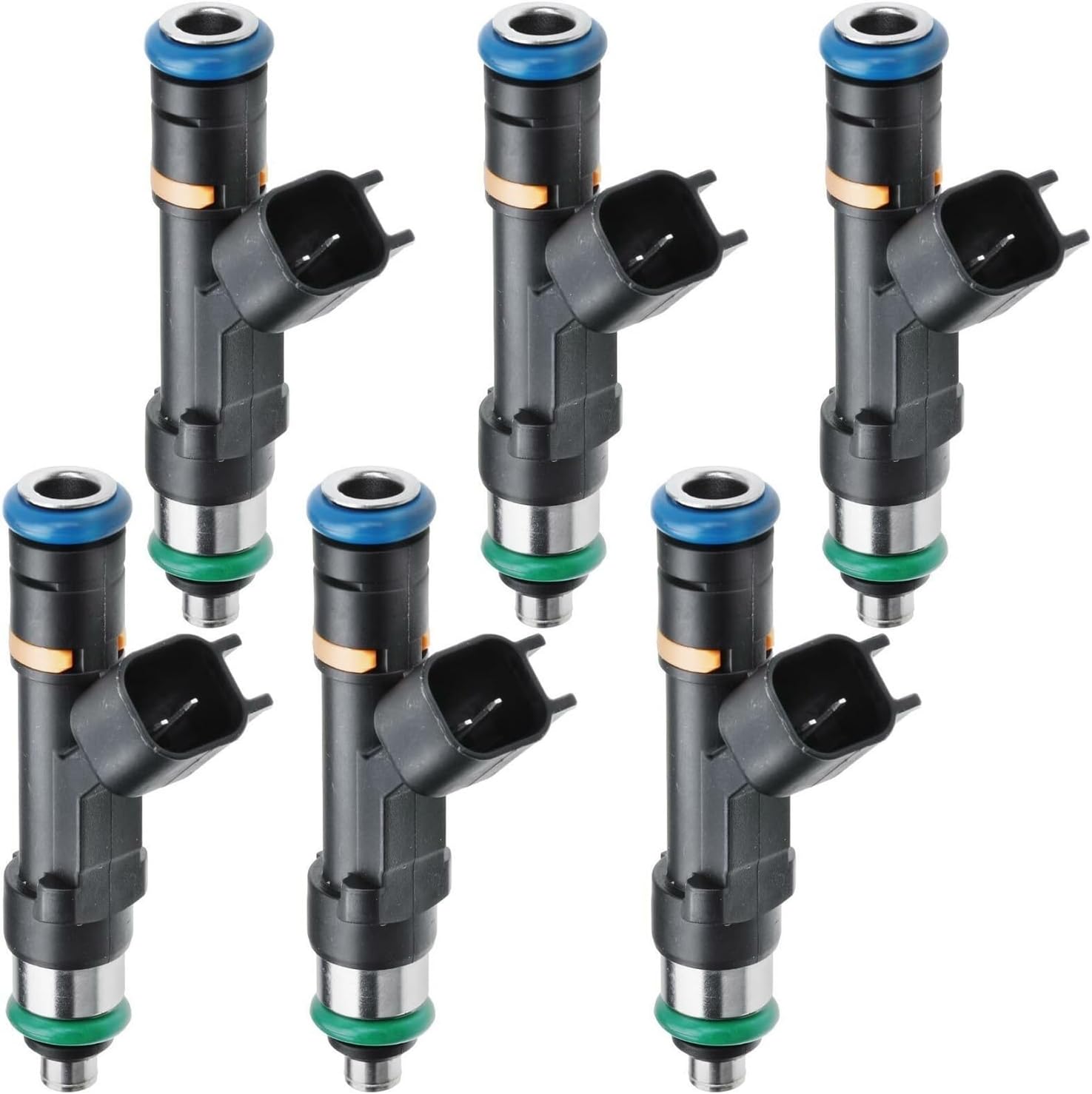 6x Fuel Injector Seal Kit 0280158119 Compatible with Jeep Wrangler Dodge Grand Caravan Compatible with Chrysler VW