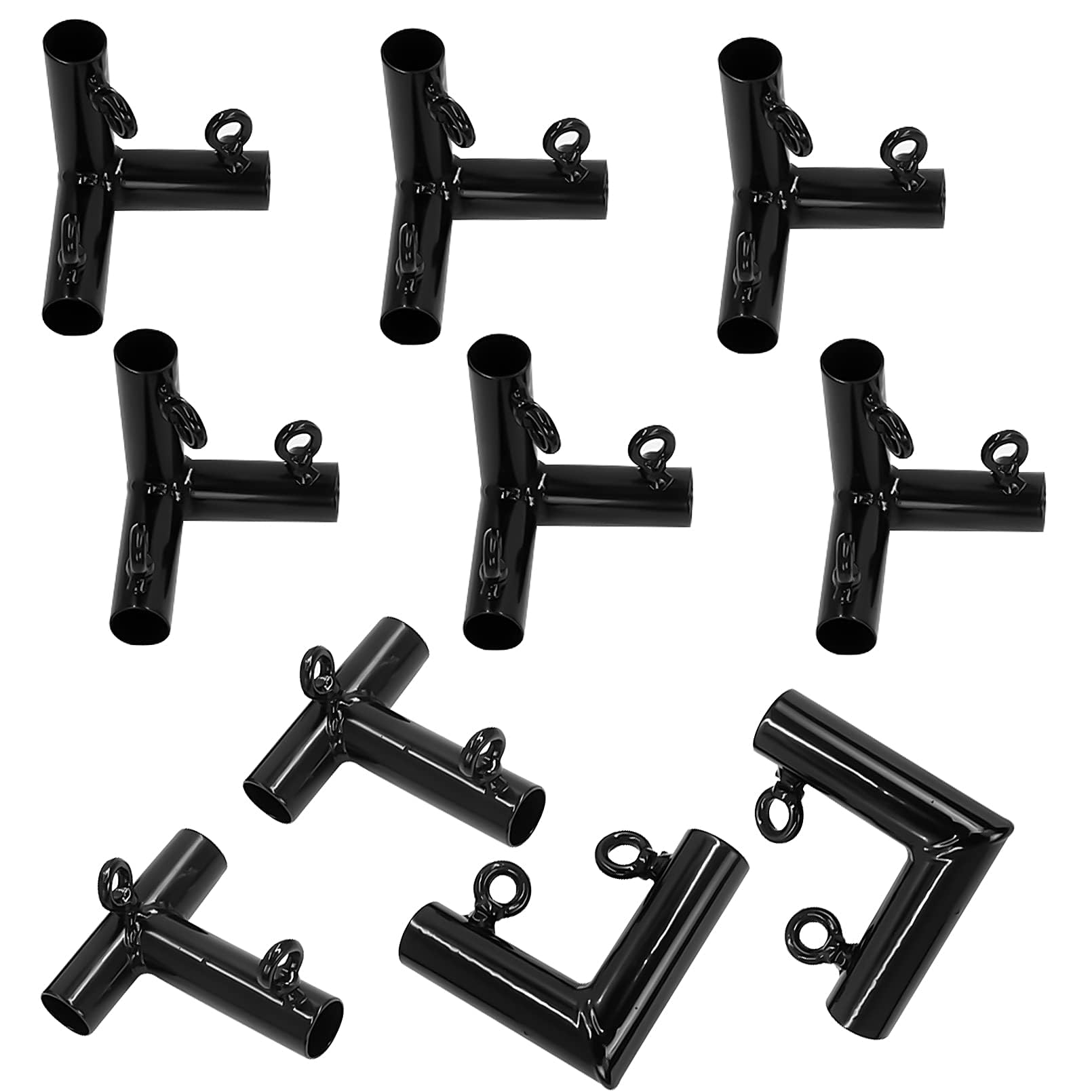 Aoneky 1 3/8 in Golf Frame Corner Kit for 10x10x10ft Practice Golf Cage Net - Fits 1