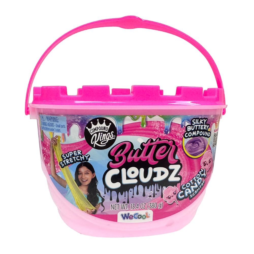 We Cool Butter Cloudz - Pink Cotton Candy Gift for Kids Girls & Boys for 4+ Ages