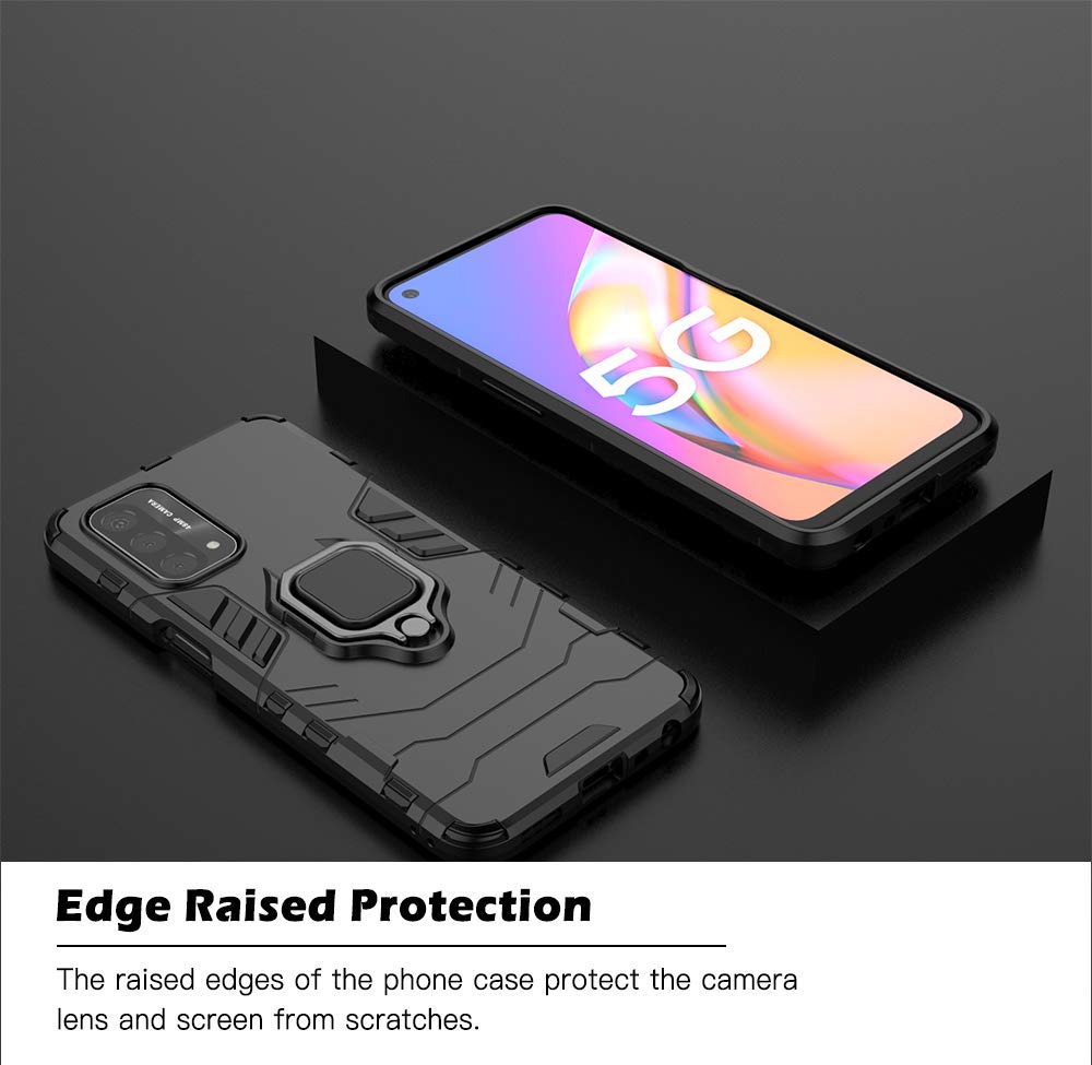 Handyhülle Für Oppo A54 5G / A74 5G – Mit 360° Ring, Kameraschutz Und Magnetischem Standfuß