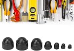 Couvertures de boulons, 6 Tailles Bouchons de vis Protection contre les écrous à dôme en plastique Kit d'assortiment pour les noix de maïs Hex M4 M5 M6 M8 M10 M12 Fixations Hardware Nylon Insert Nut pour filetage intérieur extérieur Hexagon Rods Studs